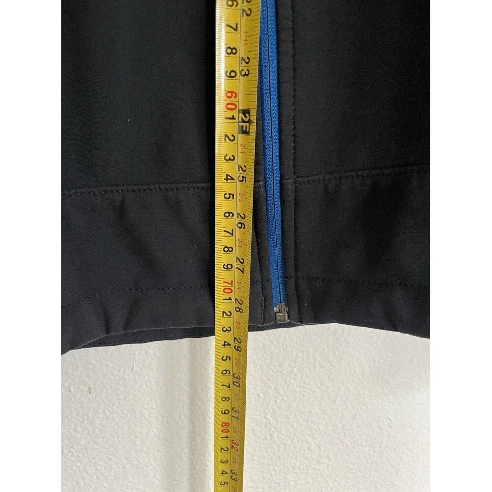 The North Face Apex Bionic Softshell Jacket Mens Medium Black Blue Full Zip